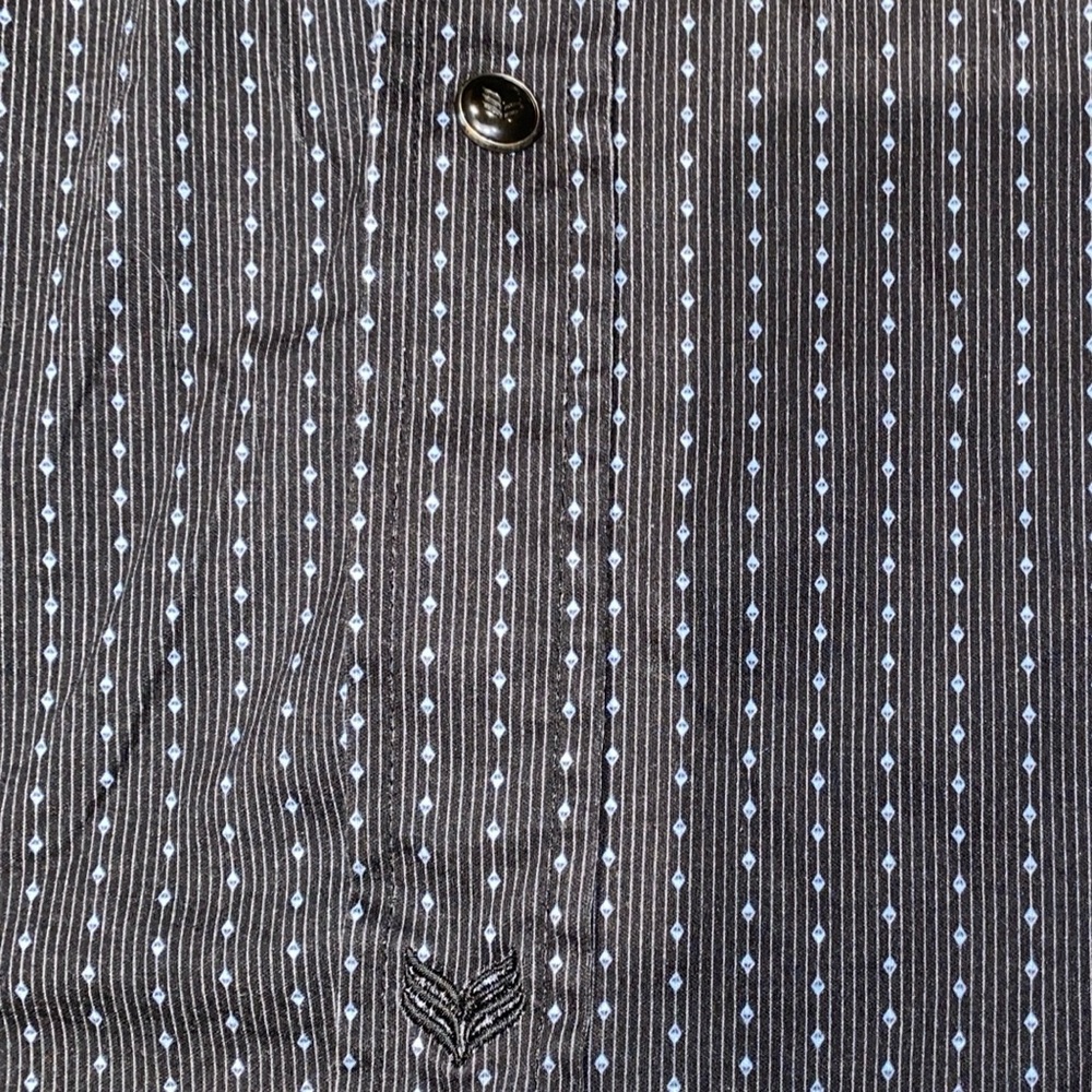 Buttercloth Men's XL Slim Fit Long Sleeve Snap Button Up Shirt Cotton Stretch - Picture 5 of 9